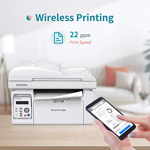 All in One Laser Printer Scanner Copier with Auto Document Feeder, Wireless Multifunction Black and White Laser Printer… - Image 4