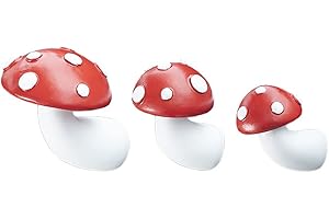 Katutude Car Air Vent Clips, 3 Pcs Mushroom Car Air Fresheners Vent Clips Cartoon Air Conditioner Outlet Clips Perfume Diffuser Resin Mushroom Ornaments Auto Interior Decor Car Accessories