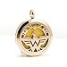 Birsppy Wonder Aromatherapy Power Necklace, USA Eagle Freedom Pendant, Chenier Design Rose Gold Gift Jewelry