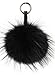 vogueearth Real Large Fur Ball Pompoms Mobile Strap Keychain Bag Purse Charm