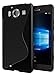 Microsoft Lumia 950 Case, Cimo [Wave] Premium Slim TPU Flexible Soft Case for Microsoft Lumia 950 - Black