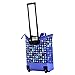 Olympia U.S.A. Deluxe Rolling Shopper Travel Tote, Purple