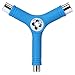 Alouette Skate Tool Set of 2,All-In-One Multifunctional portable T-tool&Y-tool for skateboard (Blue)