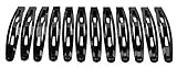 L. Erickson Oblong Metal Cliq Claq Clip & Go 12-Pack - Black