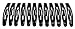 L. Erickson Oblong Metal Cliq Claq Clip & Go 12-Pack - Black