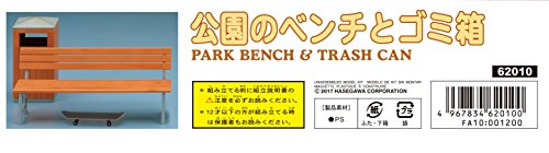 Hasegawa 1/12 Accessories Series Park Benches And Trash Bin Plastic Model Fa10