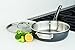 Viking Culinary 5-Ply Stainless Steel Cookware with Anodized Exterior and Aluminum Alloy Core Sauté Pan with Hard Anodized Exterior, 3 Quart, Silver (40021-0923)