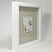 Lawrence Frames 168112 Shadow Box Frame with Linen Inner Display Board, 12 by 12-Inch, White