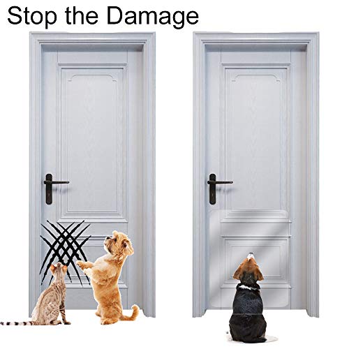 IN HAND Deluxe Pet Door Scratch Shield, Heavy Duty Flexible Door Guard
