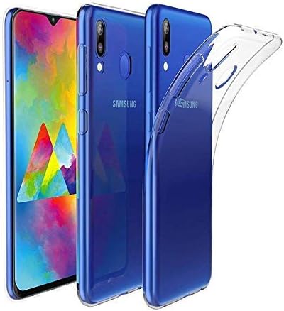 SDO™ Dotted Finish Ultra Thin Silicone Soft Jelly Case Back Cover for Samsung Galaxy A40 Case (Transparent)