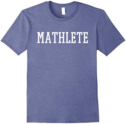 Men's Cool Math Mathlete T-shirt for Mathematics Athlete Medium Heather Blue