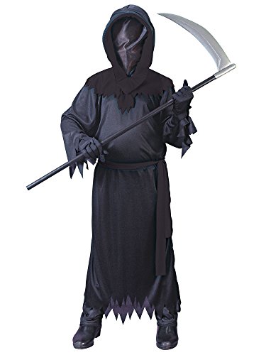 Fun World boys Big Boys' Black Faceless Ghost Costume
