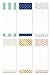 6 Magnetic Notepads - Modern Design Series - 6 Different Designs on 3.5