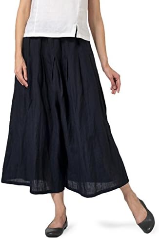 Vivid Linen Pleated Culottes