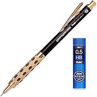 Pentel Graphgear 1000 Gold Limited Edition Mechanical Pencil (PG1015LG) Ain Lead (Black)