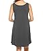 MOLERANI Women's Casual Swing Simple T-shirt Loose Dress, Medium, Grey