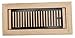 Homewell Red Oak Wood Floor Register, Flush Mount Vent with Damper, 4x12 Inch, Unfinished