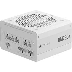 CORSAIR RM750e 2025ホワイトモデル PC電源ユニット 750W PCIE 5.1 対応 Cybenetics Gold ATX 3.1 認証済 CP-9020292-JP