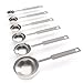 Royal Measuring Spoons Set - Stainless Steel Baking Spoon for Dry and Liquid Ingredients - Detachable Ring Holder - 6 Measurements