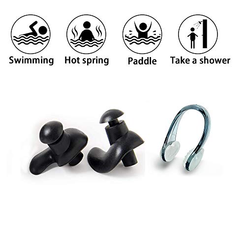 Ear Plugs for Swimming Kids Adults,Nose Plugs for Swimming Kids Adults