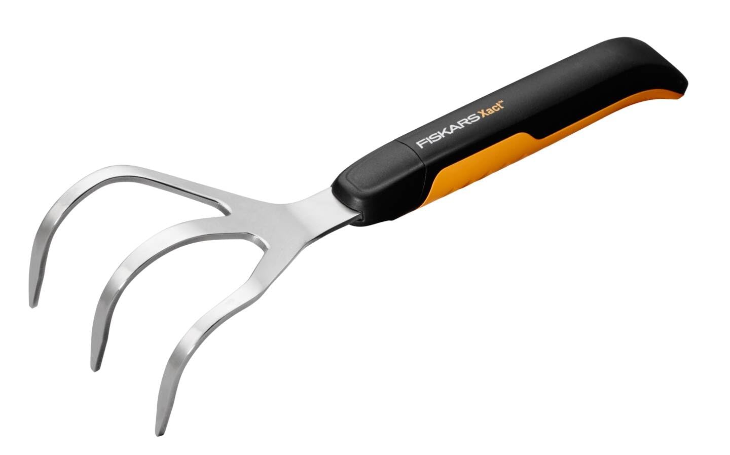 Fiskars Xact Cultivator, Length: 32.3 cm, Width: 9.2 cm, Black/Orange, Stainless Steel/Plastic, Xact, 1027047