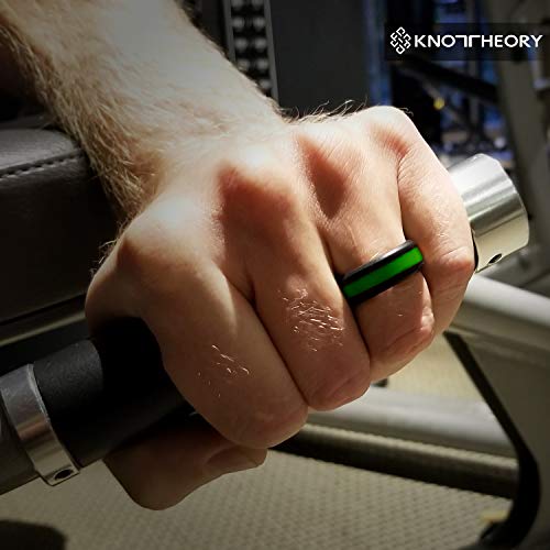 image for Knot Theory Silicone Wedding Ring for Men and Women, Size 10.5~11 (WID