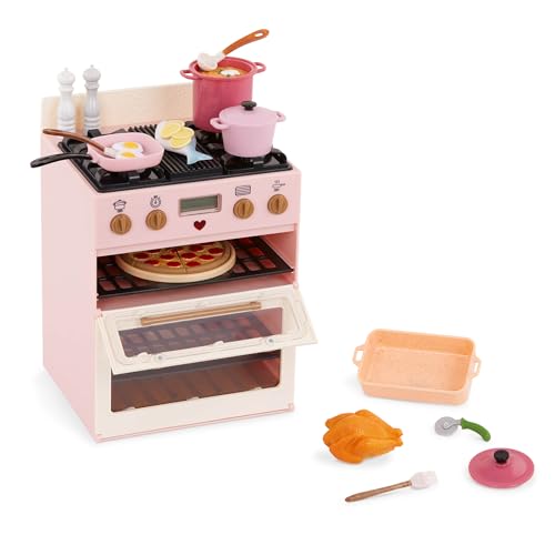 Our Generation Doll Oven Playset, Make & Bake Double Stove Set, Medium