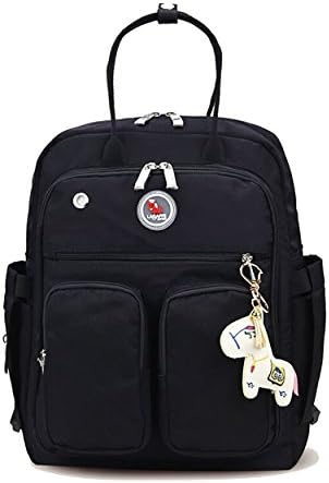 Baby Diaper Bag, LAGAFFE Multi-Functional Nappy Bags Waterproof Travel Mom Backpack for Baby Care, Large Capacity Nursing Bag Top Handle Handbag (Black)