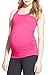 CLOYA Maternity Activewear Workout Tank Tops Pregnancy Women Yoga Clothes Seamless Racerback (M, Pink)
