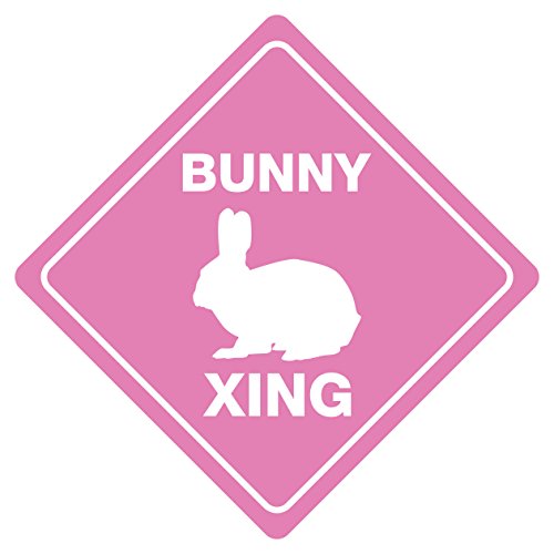 Bunny Crossing Funny Novelty Sign