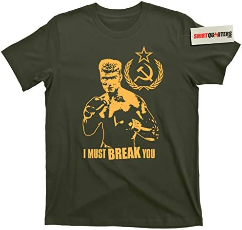 Ivan Drago I Must Break You Boxing Boxer Soviet Union Russia USSR tee T Shirt