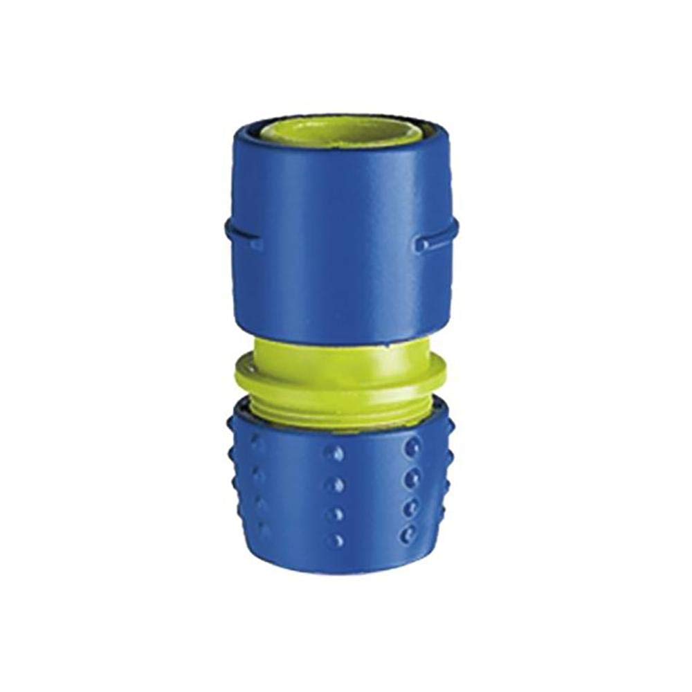 TATAY Premium STOP Quick Connector for 1/2 inch 12.5mm - 5/8 inch 15mm Hose, Universal Fitting, Easy Installation, Solar Protection, Grey - Black