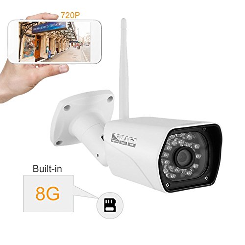 Buy Outdoor Security Camera, 720P HD WiFi Wireless IP Security Camera