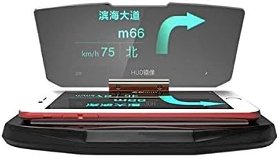 LussoLiv HUD Head Up Display Car Cell Phone GPS Navigation Image Reflector Holder Mount