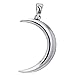 Large Crescent Moon - Lunar Magic Sterling Silver Pendant