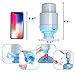 Water Bottles Pump Blue Gray Thickened Manual Hand Pressure Drinking Fountain Pressure Pump Water Press Pump with an Extra Short Tube with Cap Fits Most 2-6 Gallon Water Coolers