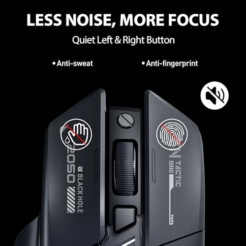 INPHIC A9 Explorer Bluetooth Mouse, Dual-Mode Bluetooth 5.0/2.4G wireless Mouse rechargeable, 2400 DPI, RGB breathing light, visible battery indicator, cordless mouse for Laptop/PC/Computer