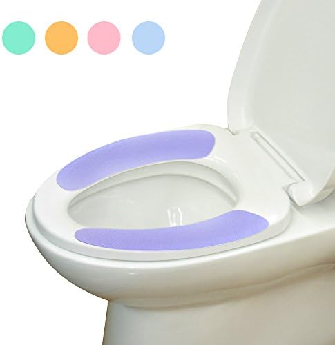 Toilet Seat Cover - SupplyPro O-Shaped Soft &amp; Warm Toilet Seat Cover Thicken Washable Stretchy Toilet Seat Cover Pad Mat Cushion for Bathroom (Silicone)