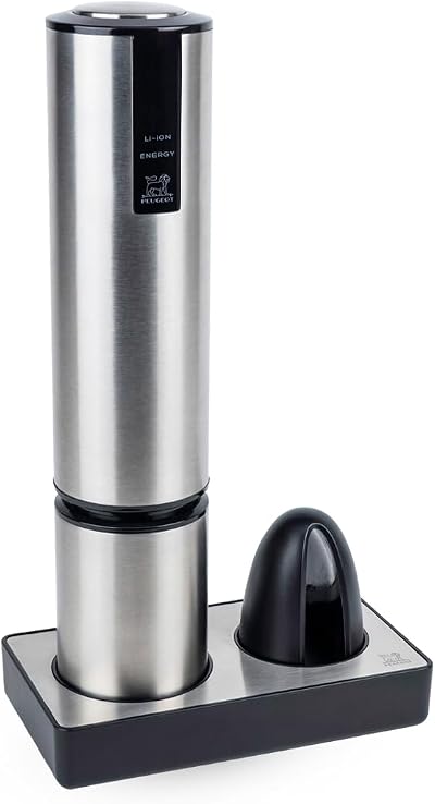 Peugeot Elis Touch Rechargeable Corkscrew with Base & Capsule Cutter