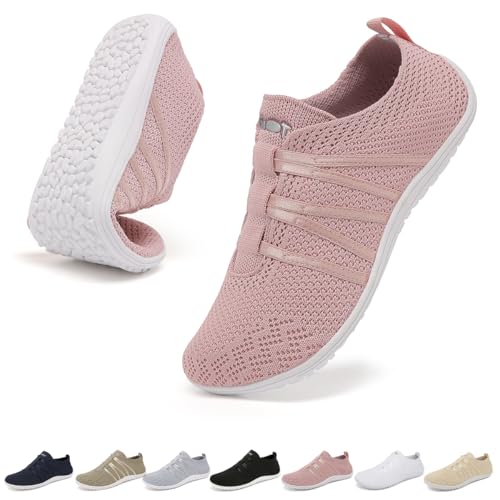 chetoria Barefoot Women's Zero Drop Sneakers Minimalist Men's Barefoot Shoes Lightweight Gym Sneakers Breathable Barefoot Shoes Unisex Sizes 37-45