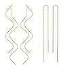 Finrezio Crochet Boucles d’Oreilles Traversantes Pendantes en Acier Inoxydable pour Femmes Filles