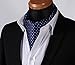 SetSense Men's Polka Dot Jacquard Woven Self Cravat Tie Ascot