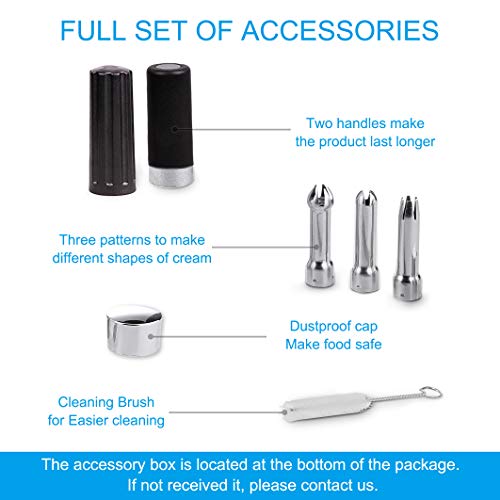 ZOEMO Profesional Whipped Cream Dispenser Ugraded Full Metal Cream