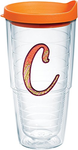 Tervis 1240026 Initial-C Orange Mandala Insulated Tumbler wi