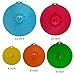 Silicone Lids Covers - Microwave Food Cover for Bowls,Cups,Pots,Pans Food Safe BPA Free Silicone Bowl Covers Easy to Clean and Storage