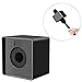 Neewer Portable Square Cube Shaped Interview Mic Microphone Flag Station Logo Max. 1.57 inches/4cm Hole, Black