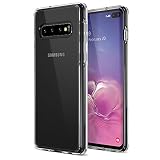 Trianium Clarium Case Designed for Galaxy S10 Plus Case (2019) - Clear TPU Cushion/Hybrid Rigid Back Plate/Reinforced Corner Protection Cover for Samsung Galaxy S10+ Phone (PowerShare Compatible)