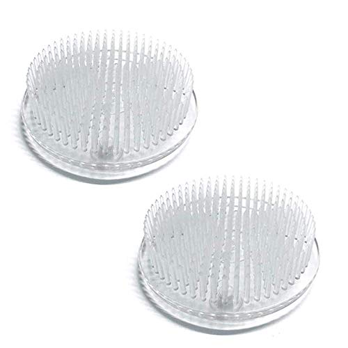 Lot De 4 Grenouilles Ikebana Kenzan En Acier Inoxydable – Tailles 23, 35, 40, 50 Mm – Avec Correcteur Et Brosse – Support Rond Antidérapant