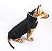 PETCEE Black Dog Winter Coat XL, Waterproof, Modern Style, Collared Neck, Zipper Closure, Machine Washable, Polyester, 50 Pounds and Up, Medium to Large Dogs