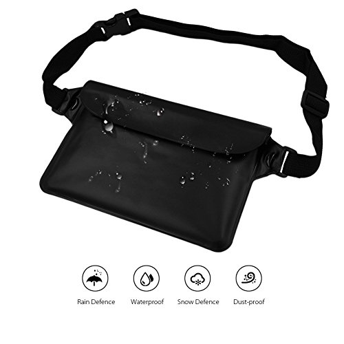 image for NKTM Waterproof Pouch Dry Bag Fanny Pack with Waist Strap Keep Your Ce